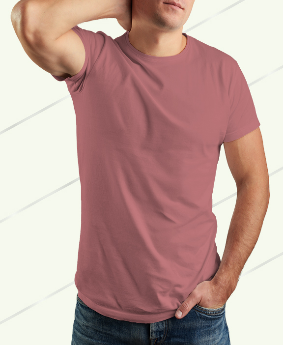Peach T-shirt for man