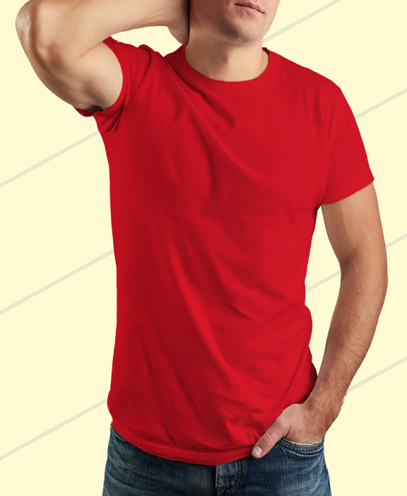 Red T-shirt for man