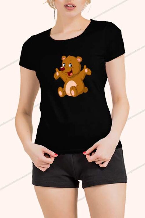 Teddy T-Shirt for Woman Black
