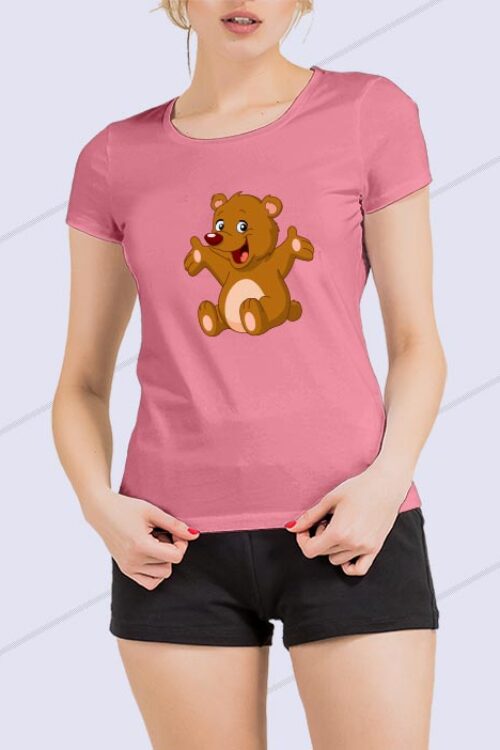 Teddy T-Shirt for Woman Pink