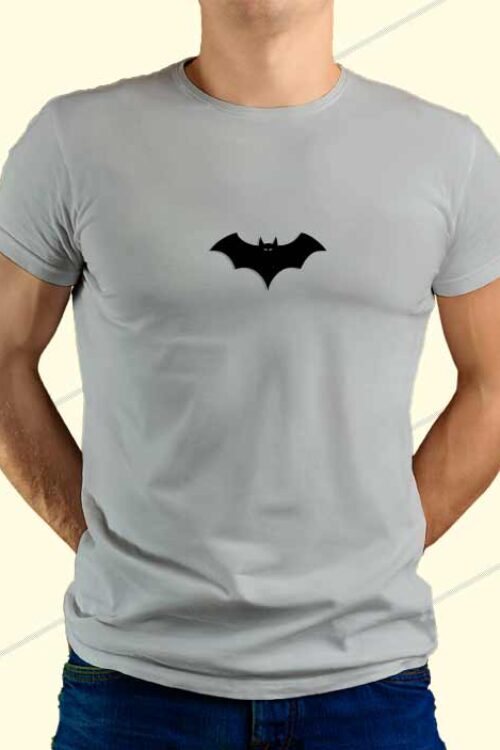 Bat Man T-shirt Gray