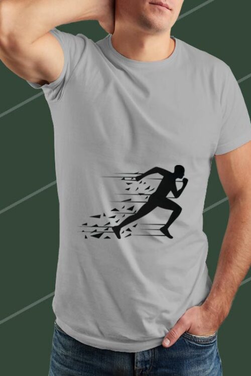 Run Sport T-shirt Gray