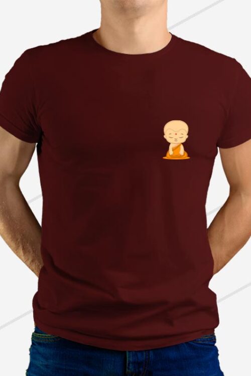 Buddha T-shirt Maroon