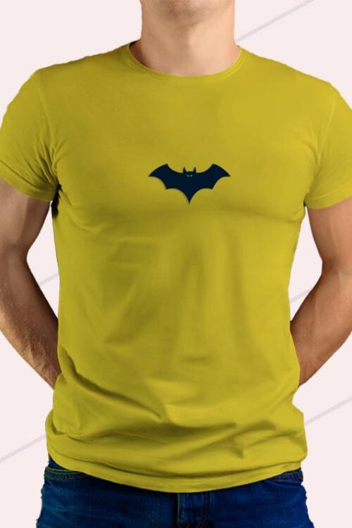 Bat Man T-shirt Mustard