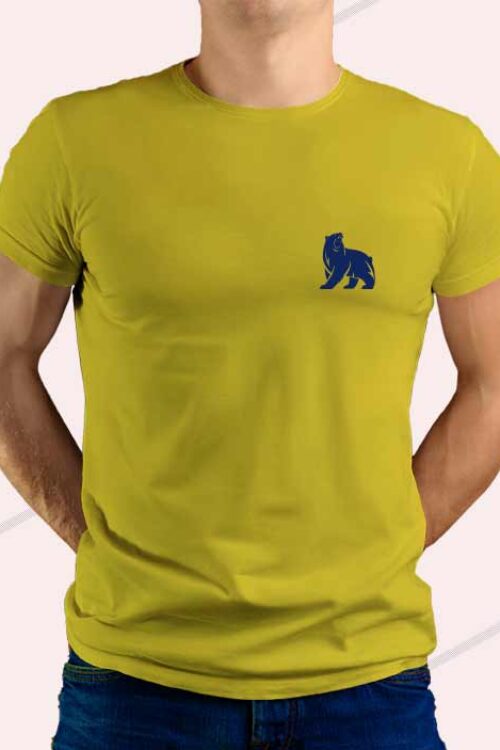 Bear T-shirt Mustard For Man