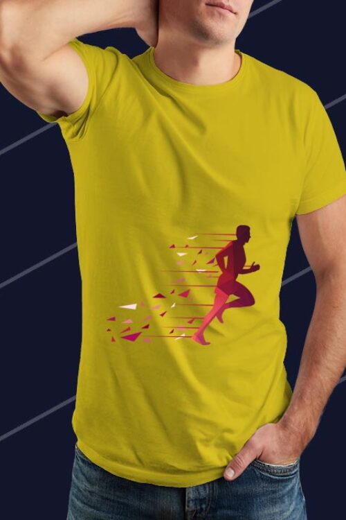 Sport Run T-shirt Mustard