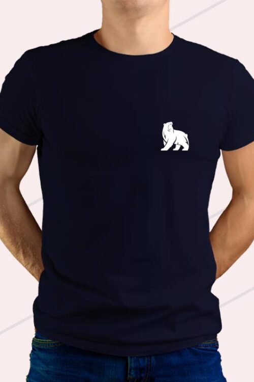 Bear Navy Blue T-shirt for man
