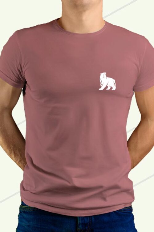 Bear T-shirt For Man Peach