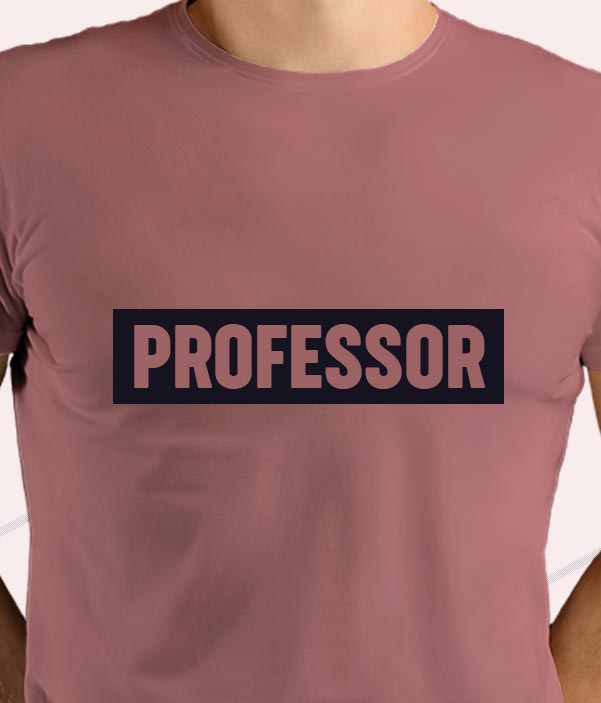 Smart Professor T-shirt Peach - Image 3