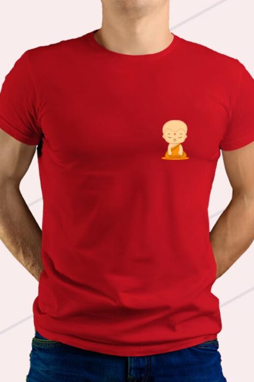 Buddha T-shirt Red For Man