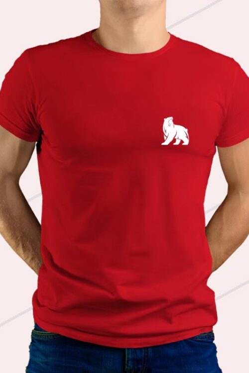 Bear T-shirt Red For Man