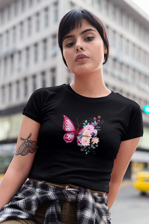 butterfly crop top for Woman