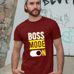 boss mode on tshirt for men